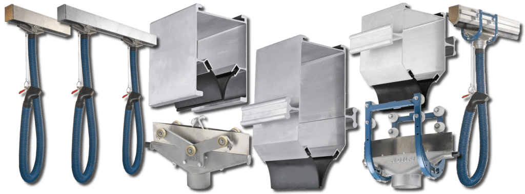 Kolejnicové systémy odsávání spalin NORFI