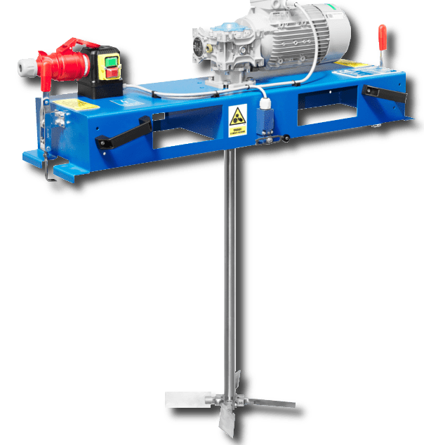 Přenosná míchadla určená pro paletové kontejnery IBC Produkty Teknomatik - Přenosná míchadla určená pro paletové kontejnery IBC