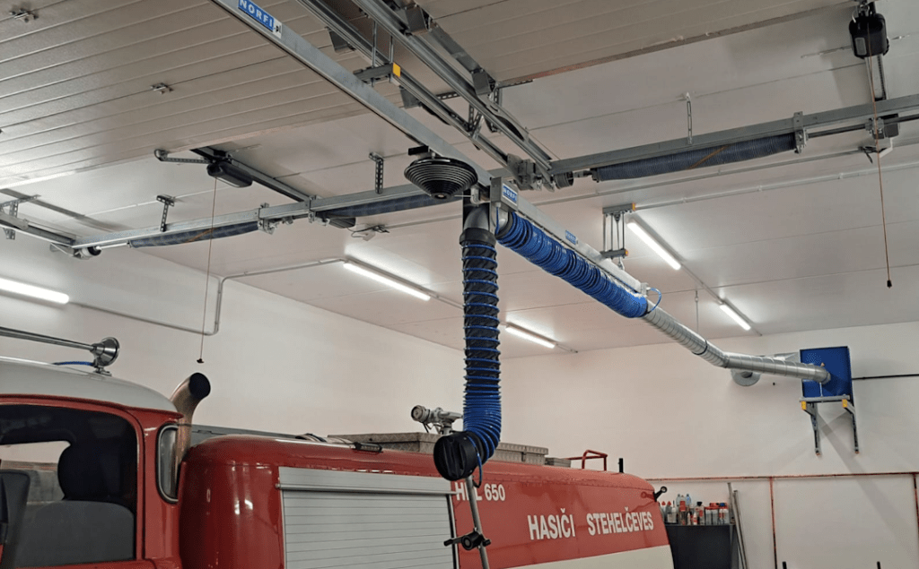 Odsávání pro hasiče ve Stehelčevsi
